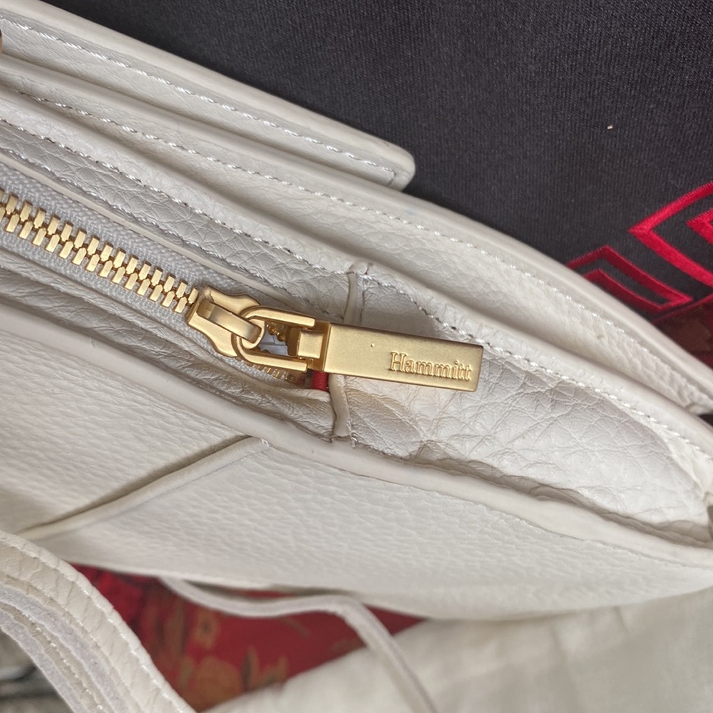 Making moves in a marshmallow white, bright Hammitt 310 west chic crossbody! - Picture 6 of 12